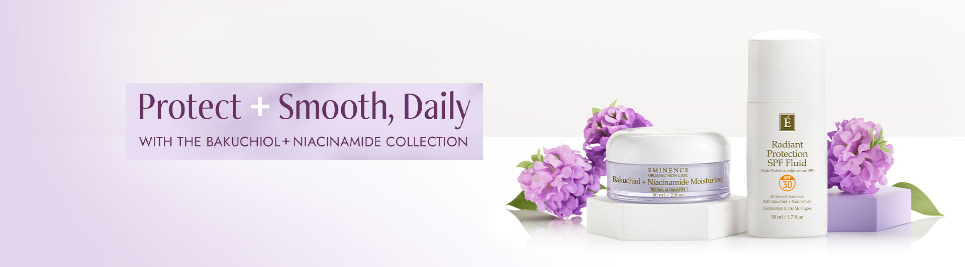 Eminence Organics Bakuchiol + Niacinamide Collection Banner