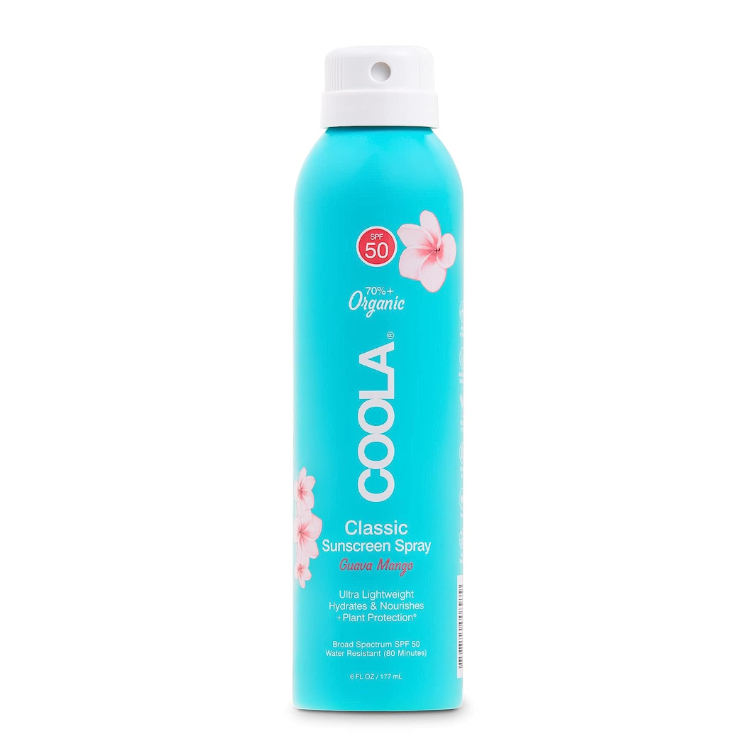 COOLA Classic Body Organic Sunscreen Spray SPF 50 guava mango