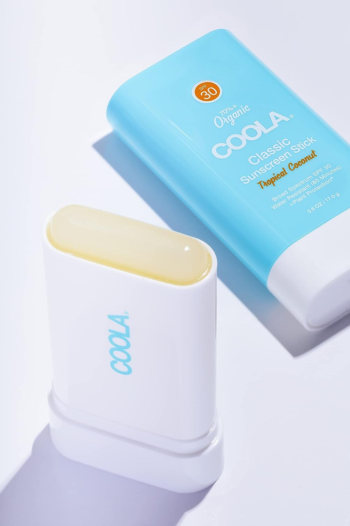 COOLA Classic Organic Sunscreen Stick SPF 30 - Tropical Coconut open