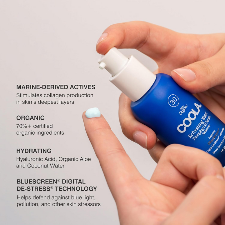 COOLA Refreshing Water Plumping Gel Serum SPF 30 ingredients