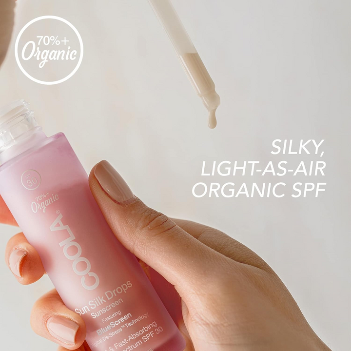 COOLA Sun Silk Drops Organic Face Sunscreen SPF 30 texture