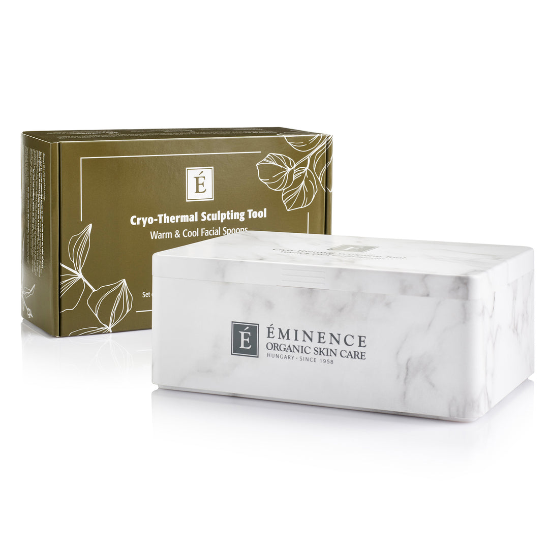 Eminence Organics Cryo-Thermal Sculpting Tool box and packaging on white background
