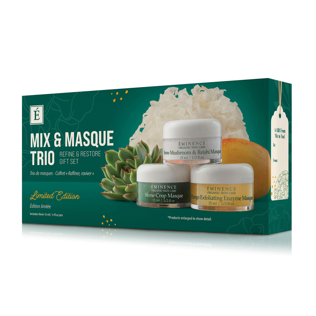 Eminence Organics Mix & Masque Trio: Refine & Restore Gift Set - Limited Edition on a white background
