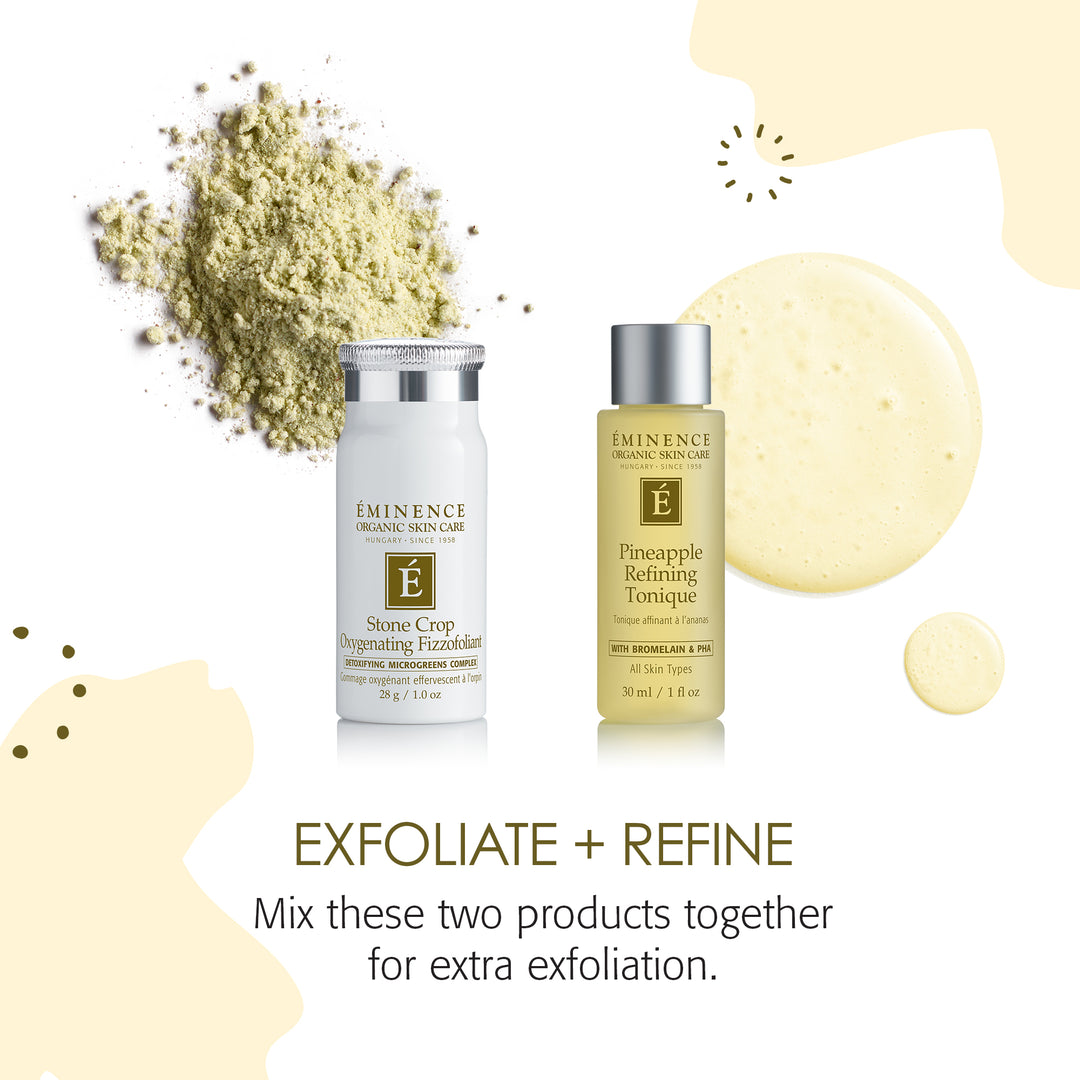 Eminence Organics Radiance Renewal Gift Set - Limited Edition exfoliate and refine step