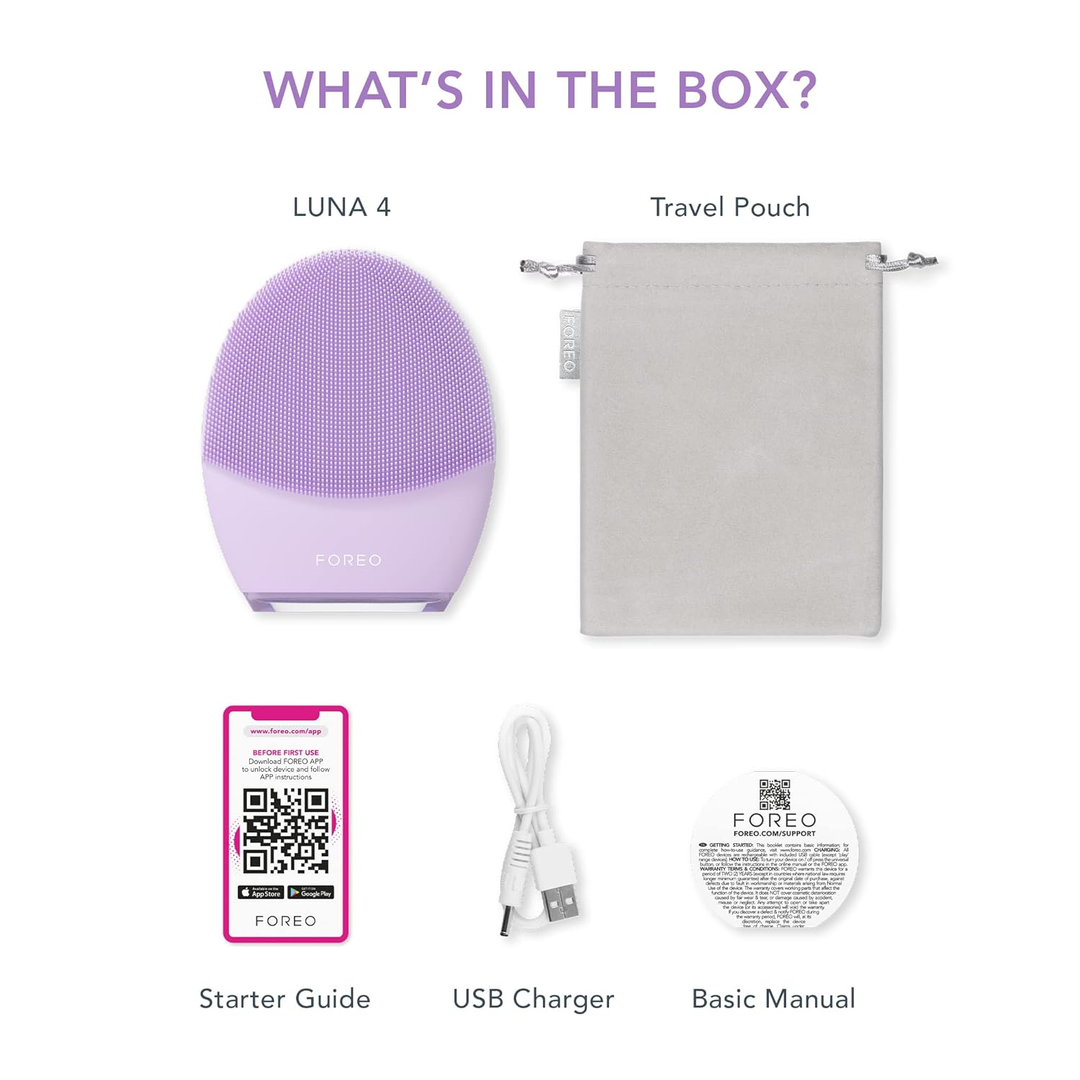 FOREO LUNA 4 - 2-in-1 Smart Facial Cleansing & Firming Device