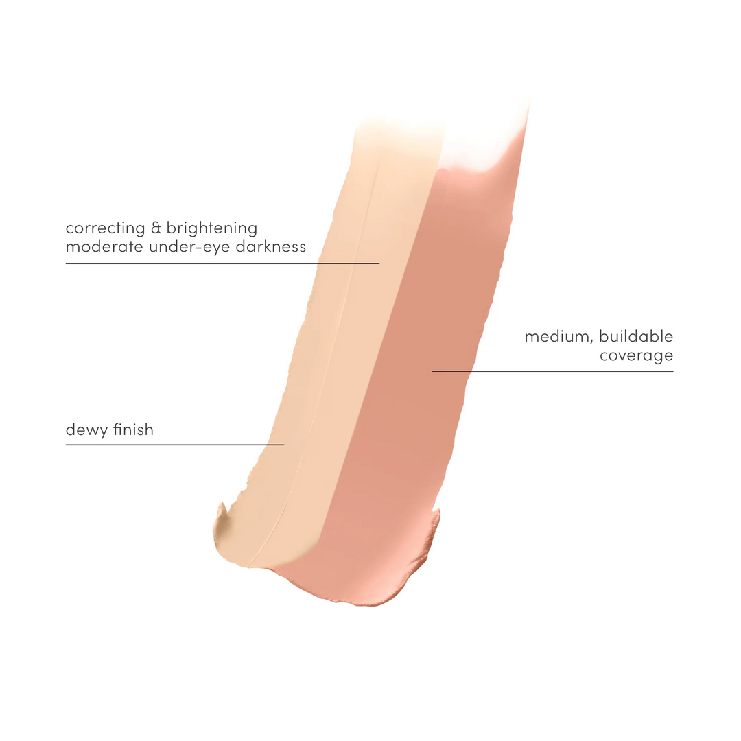 Jane Iredale Circle Delete Concealer swatch that contains quick facts