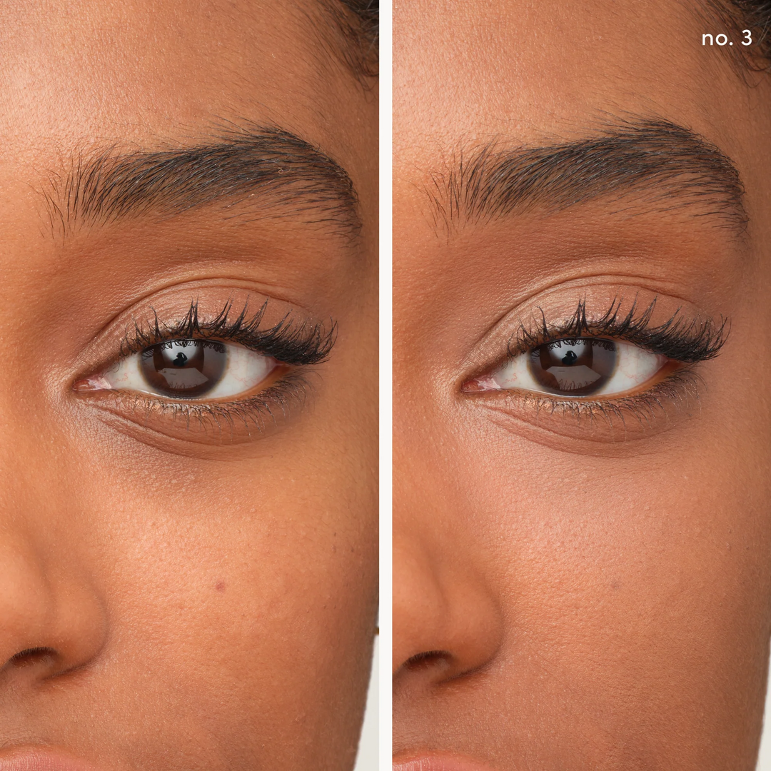 Jane Iredale Enlighten Plus Under-Eye Concealer no 3 before and after model