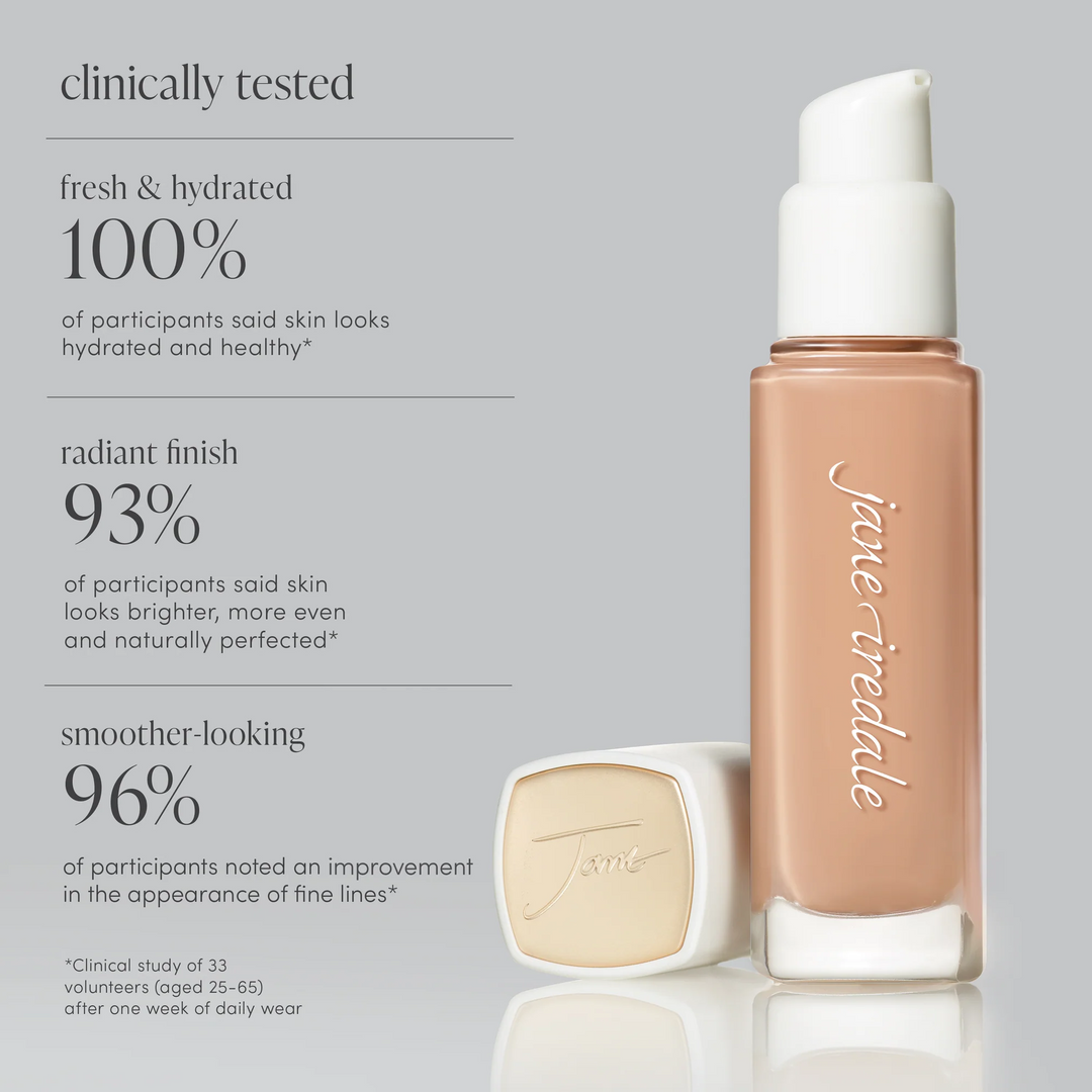 Jane Iredale Skintuition SPF 30 Radiance-Boosting Liquid Foundation clinical tests