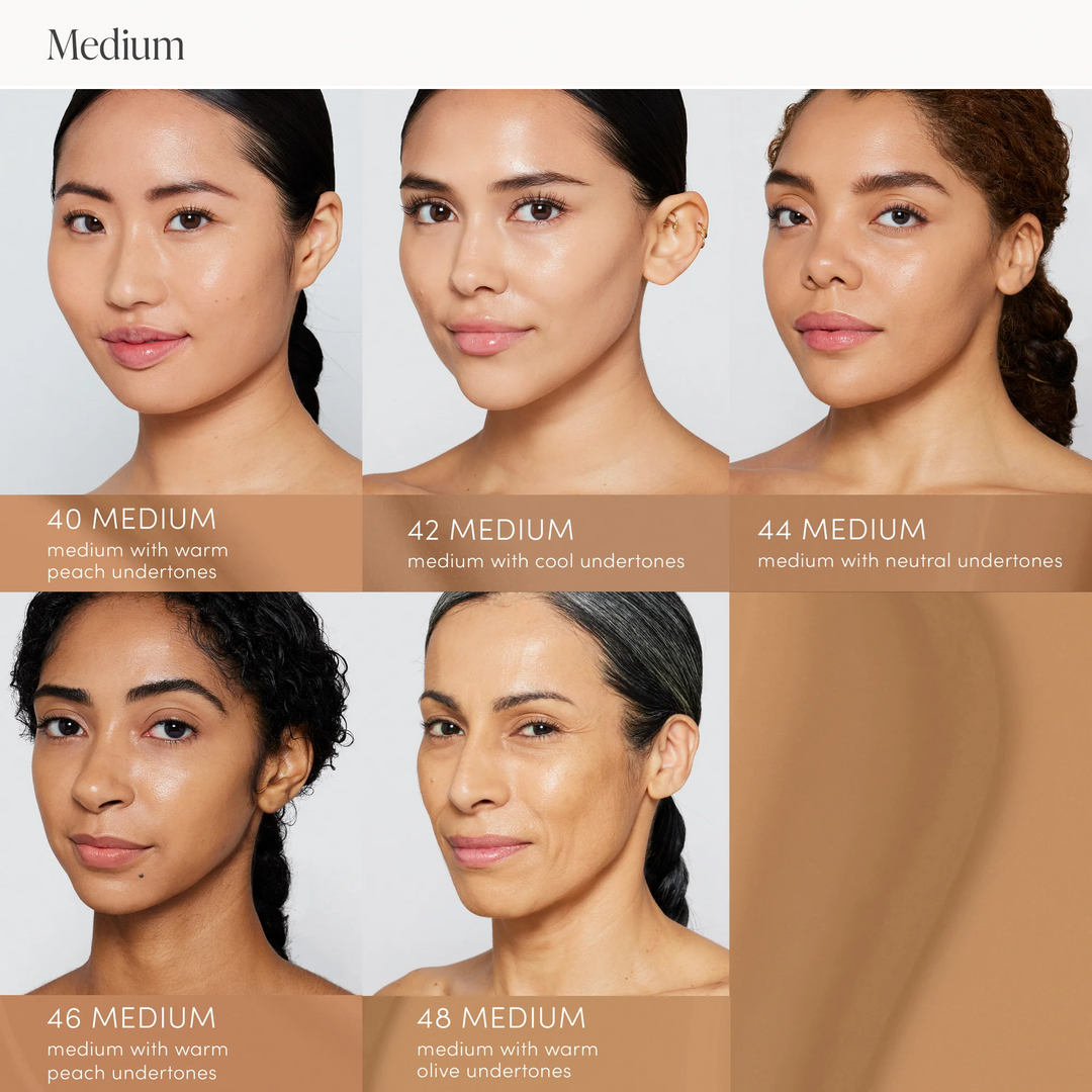Jane Iredale Skintuition SPF 30 Radiance-Boosting Liquid Foundation medium skin tone models