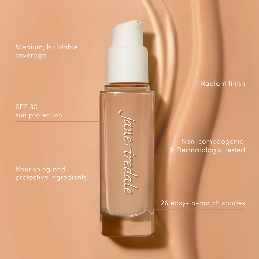 Jane Iredale Skintuition SPF 30 Radiance-Boosting Liquid Foundation quick facts