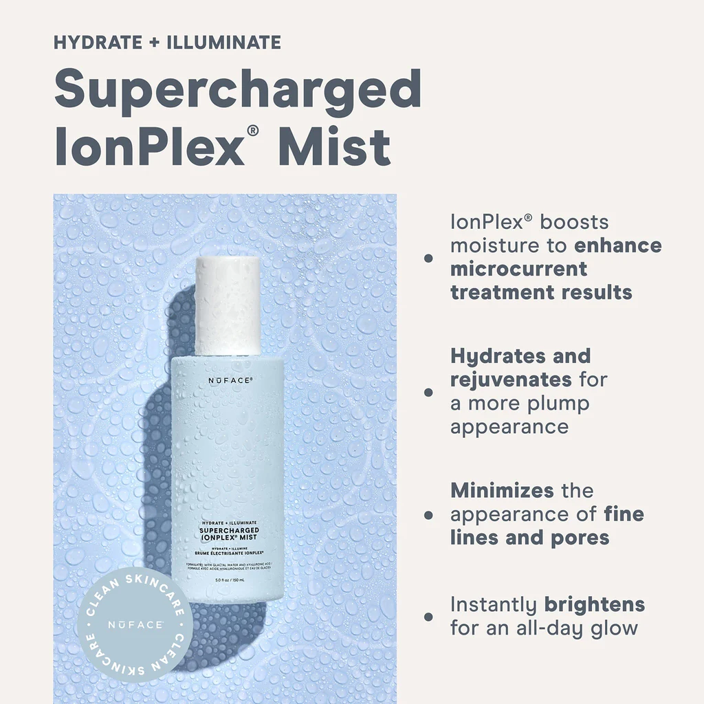 NuFACE Supercharged IonPlex Facial Mist quick facts