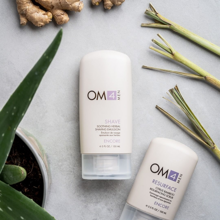 Organic Male OM4 SHAVE + RESURFACE Grooming Duo