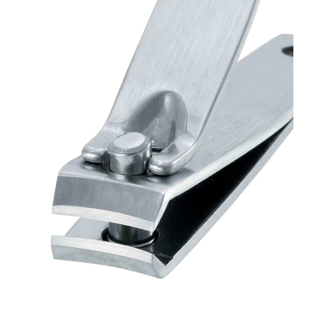 Tweezerman Stainless Steel Fingernail Clipper up close