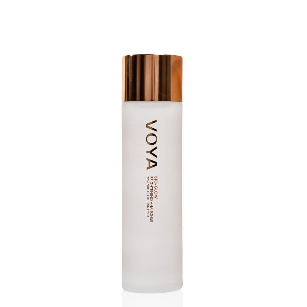 VOYA Bio Glow: Brightening AHA Toner on a white background