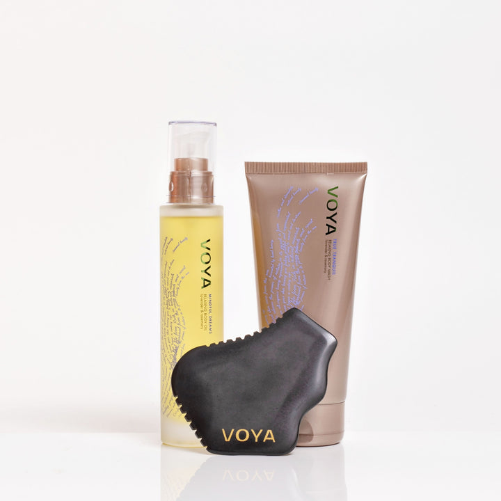 VOYA The Land of Inner Strength: Body Sculpting Collection products alone on a white background