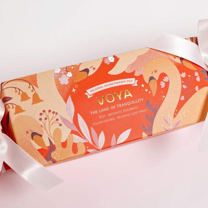 VOYA The Land of Tranquillity: Relaxing Aromatherapy Duo close up of artwork