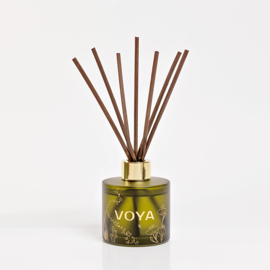 VOYA The Land of Wisdom: Seasonal Scented Reed Diffuser opened