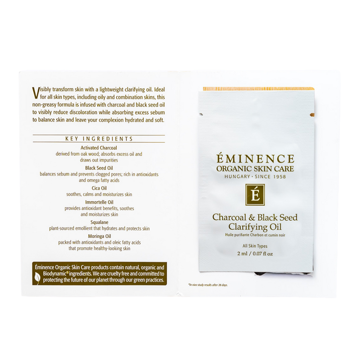Eminence Organics Charcoal & Black Seed Clarifying Oil