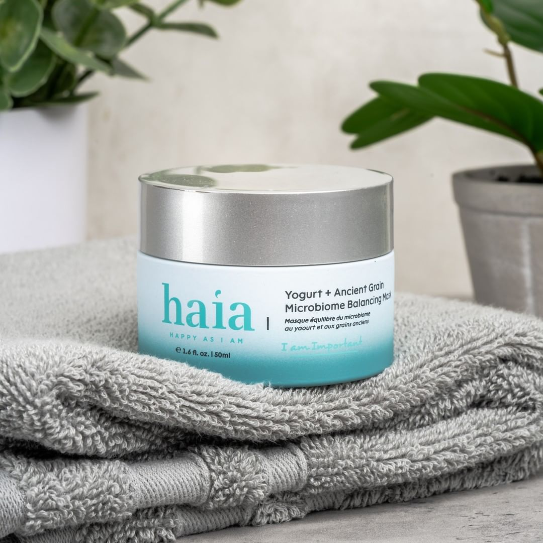 haia "I am Important" Yogurt + Ancient Grain Microbiome Balancing Mask - Certified Cosmos Organic