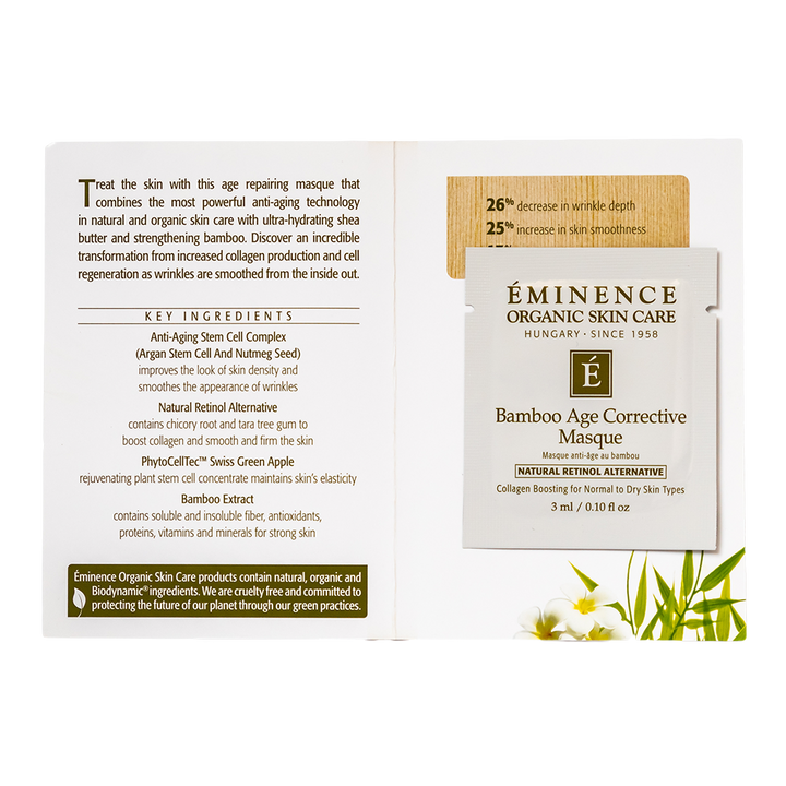 eminence organics bamboo age corrective masque sample