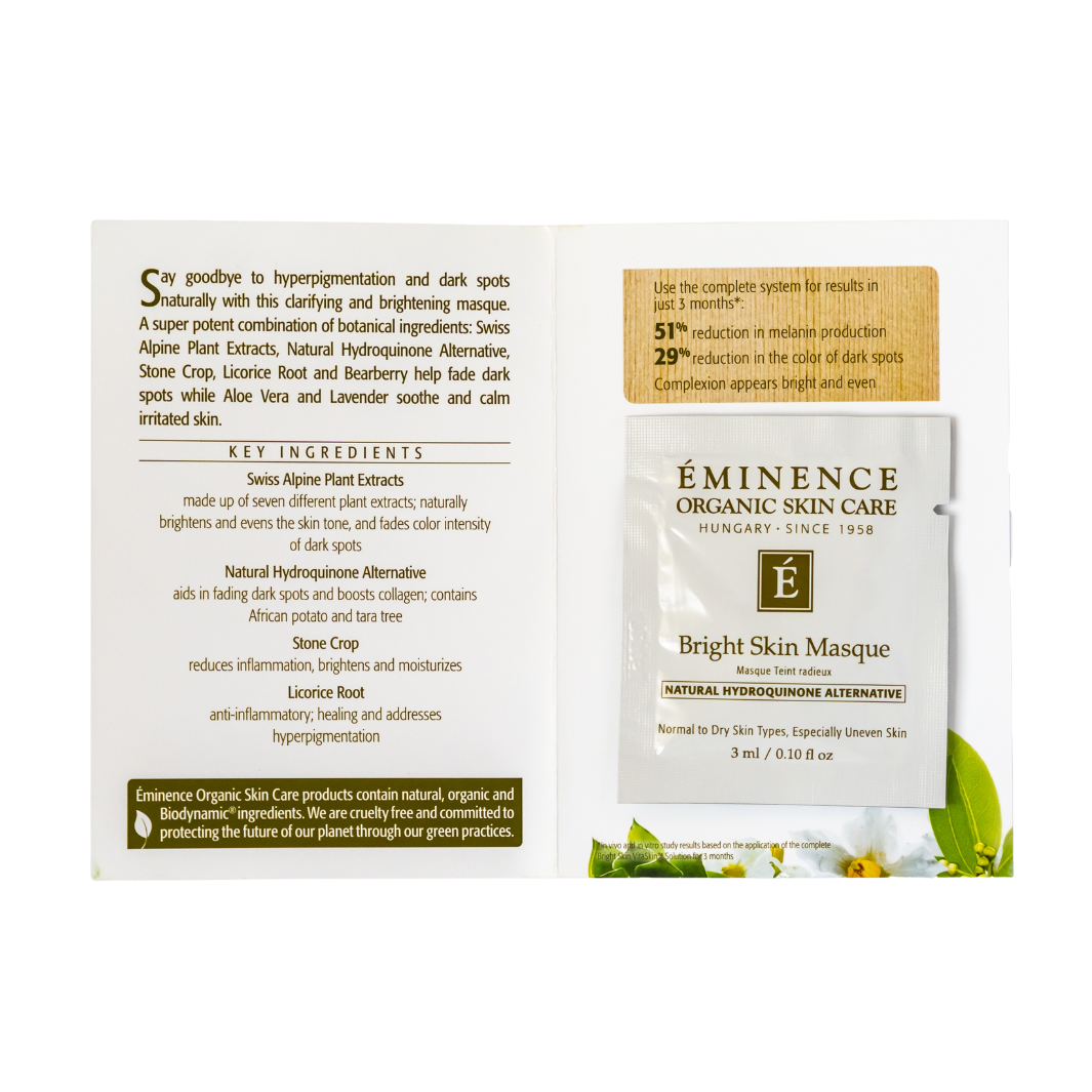 eminence organics bright skin masque sample