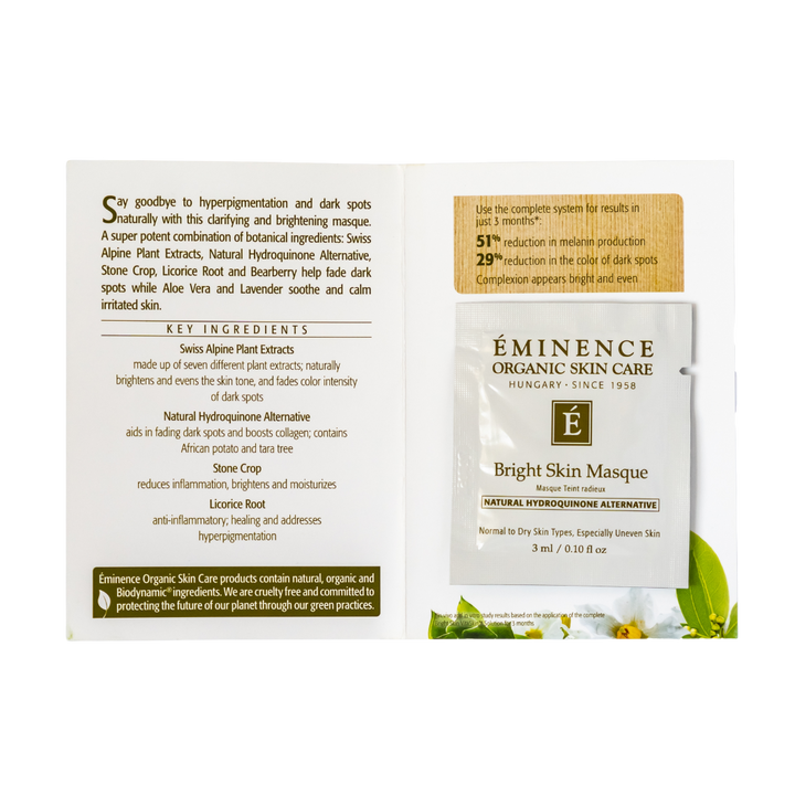 eminence organics bright skin masque sample