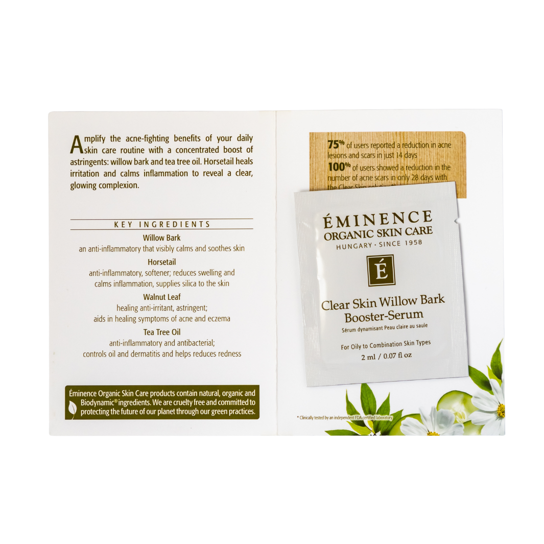 eminence organics clear skin serum sample