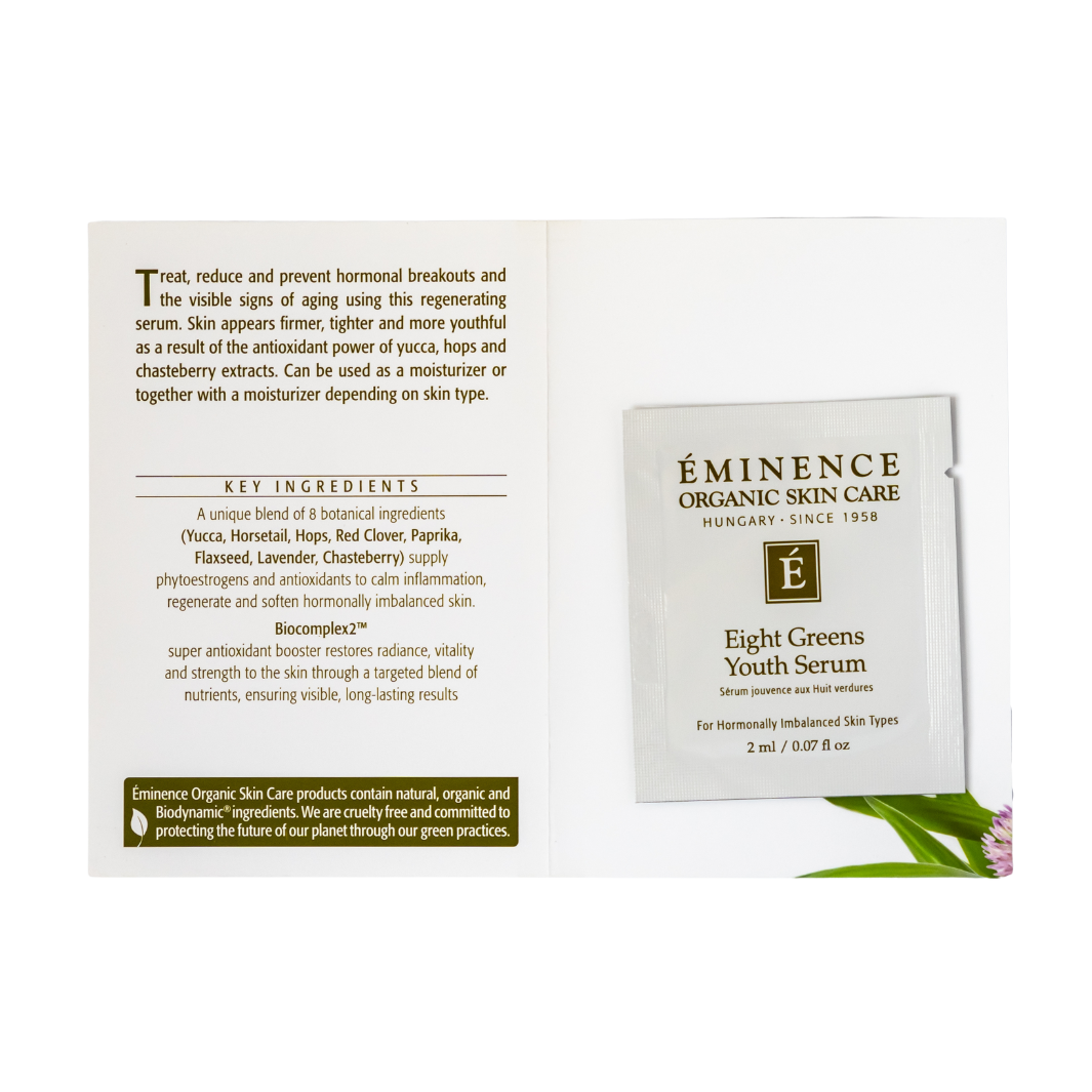 eminence organics eight greens youth serum sample
