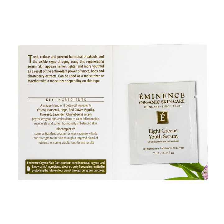eminence organics eight greens youth serum sample