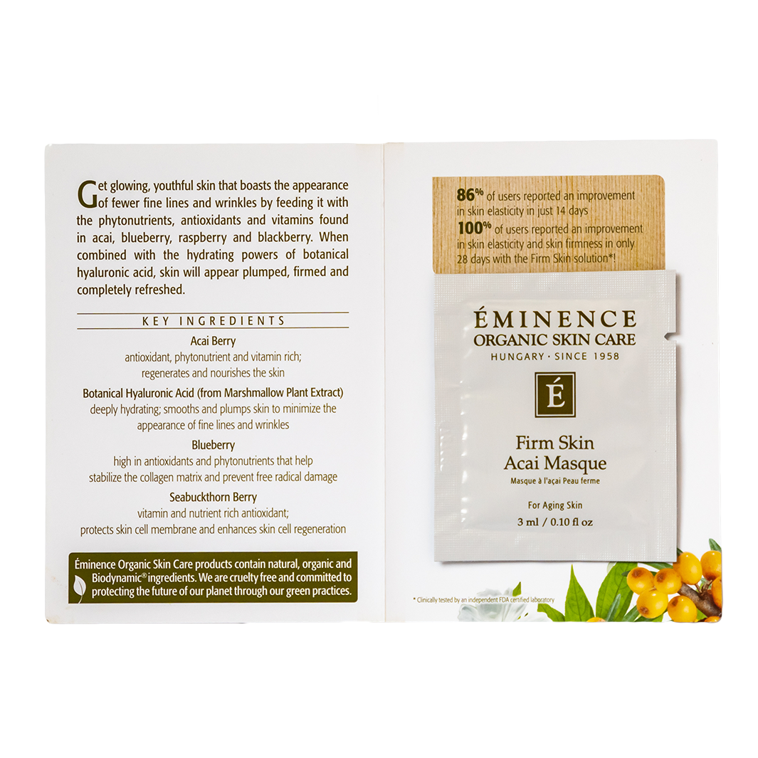 eminence organics firm skin acai masque sample