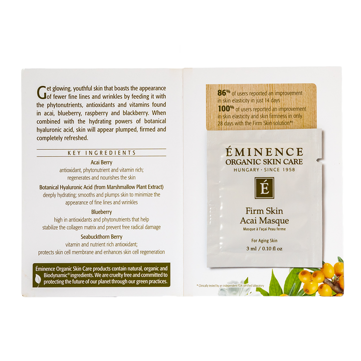 eminence organics firm skin acai masque sample