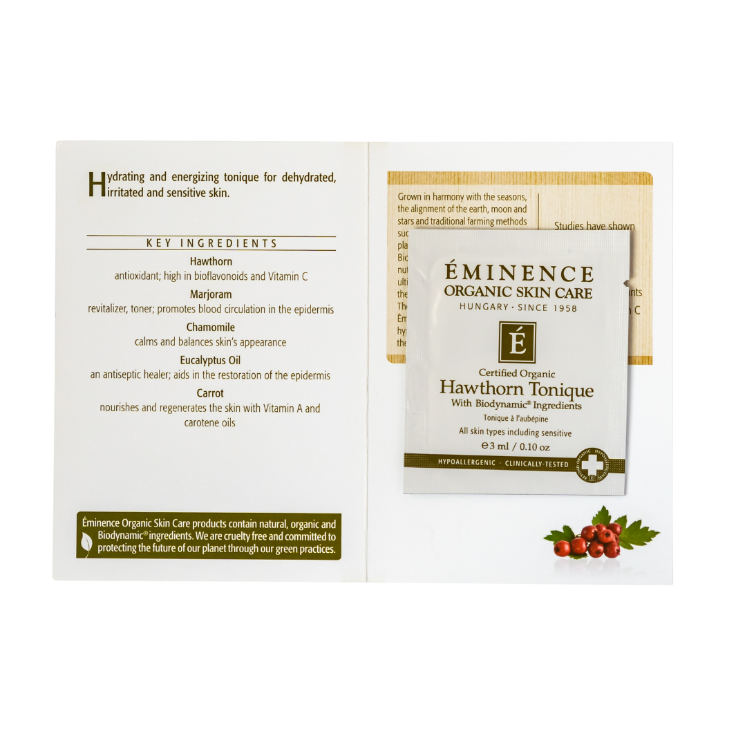 eminence organics hawthorn tonique sample