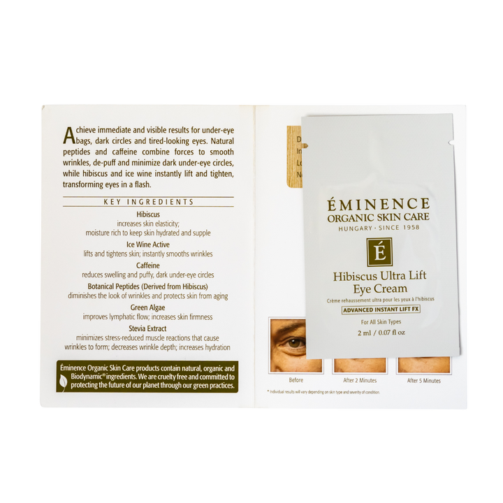 eminence organics hibiscus ultra lift eye cream sample