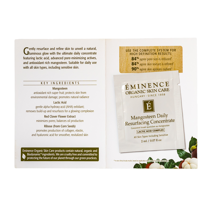 eminence organics mangosteen daily resurfacing concentrate sample