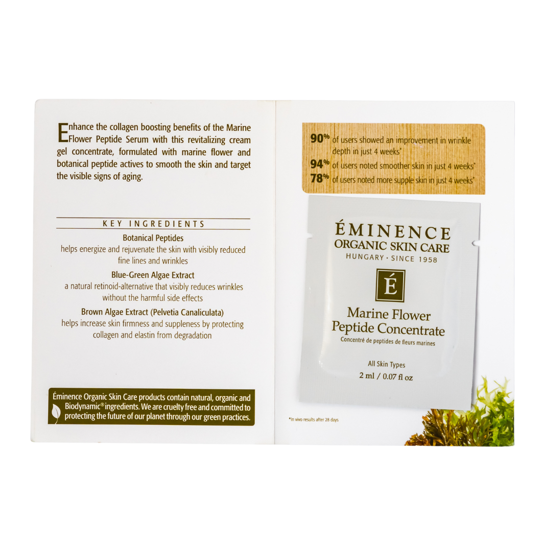 eminence organics marine flower peptide concentrate sample