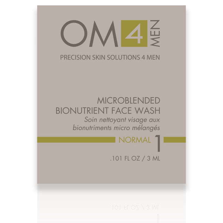 Organic Male OM4 Normal Step 1: Microblended Bionutrient Face Wash - Sample Size