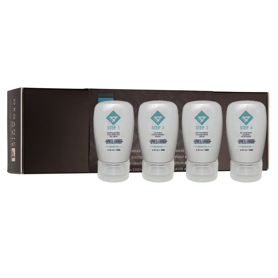 Organic Male OM4 Sensitive 4-Step RegiMEN (Travel Starter Size)