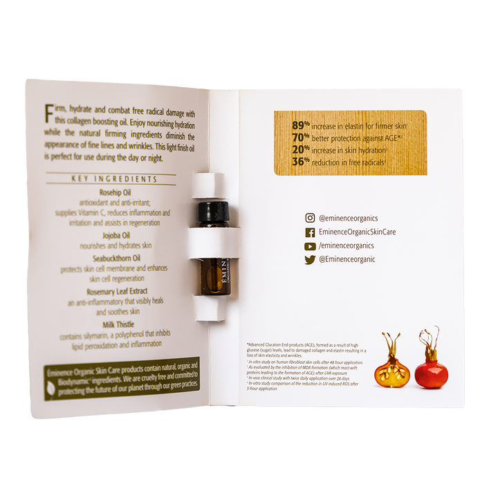 eminence organics rosehip triple c e firming oil sample