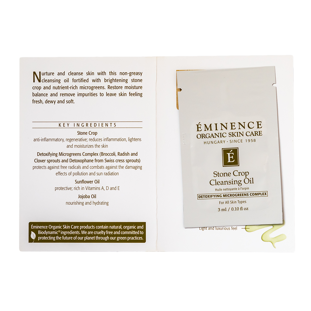 eminence organics stone crop cleansing oil sample