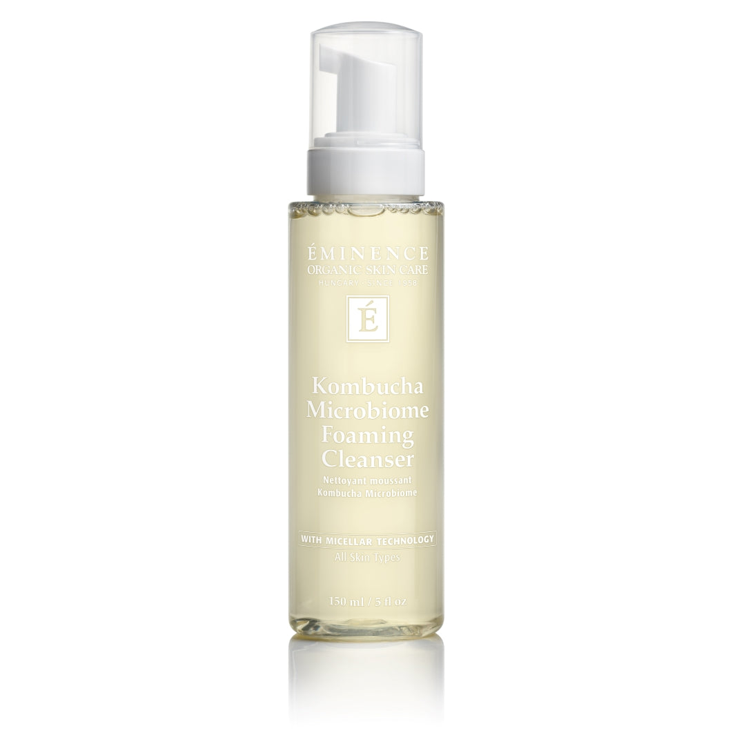 eminence organics kombucha microbiome foaming cleanser