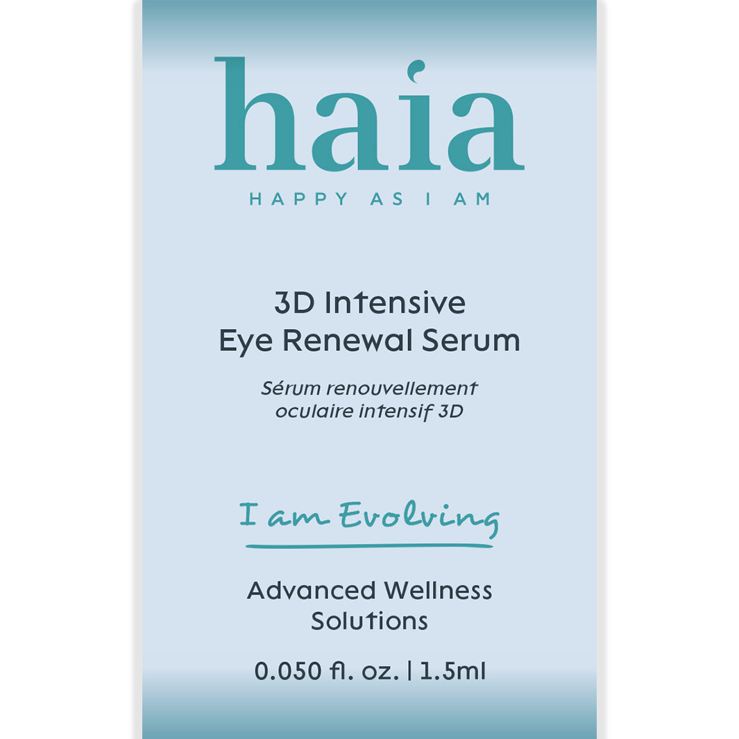 haia "I am Evolving" 3D Intensive Eye Renewal Serum - Certified Cosmos Organic - Sample Size