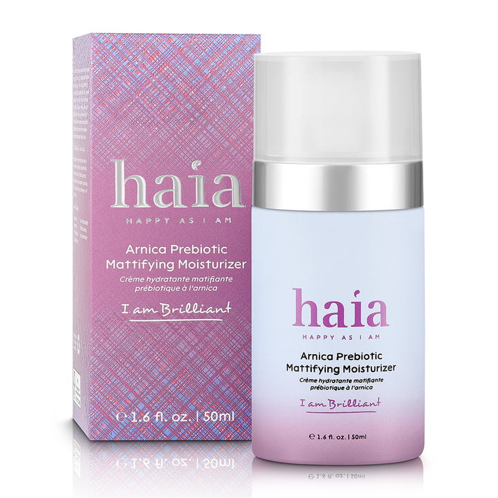 haia "I am Brilliant" Arnica Prebiotic Mattifying Moisturizer - Certified Cosmos Organic - Full Size