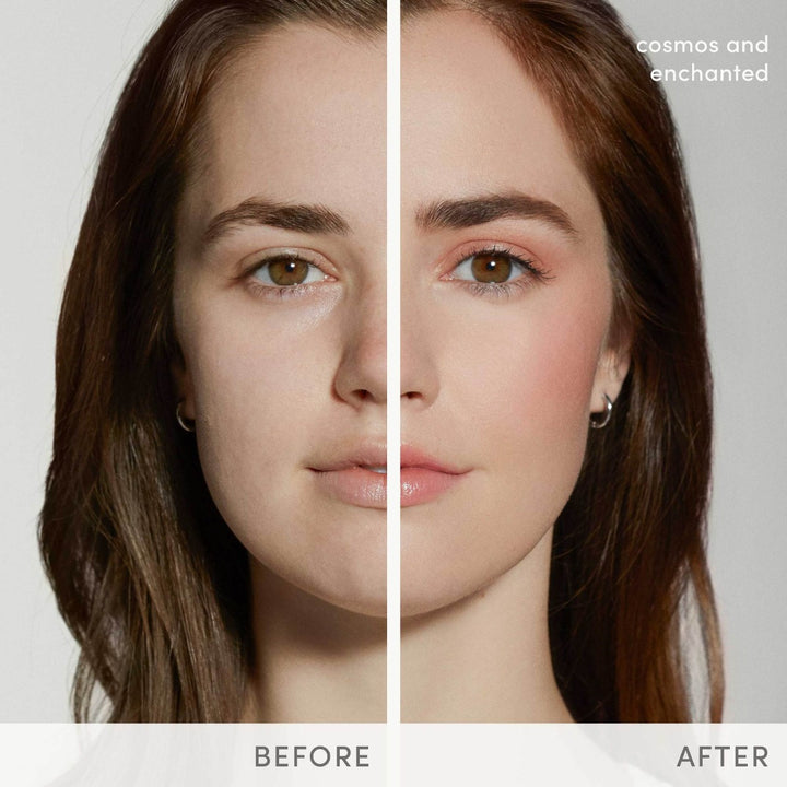Jane Iredale Glow Time Blush Stick before and after