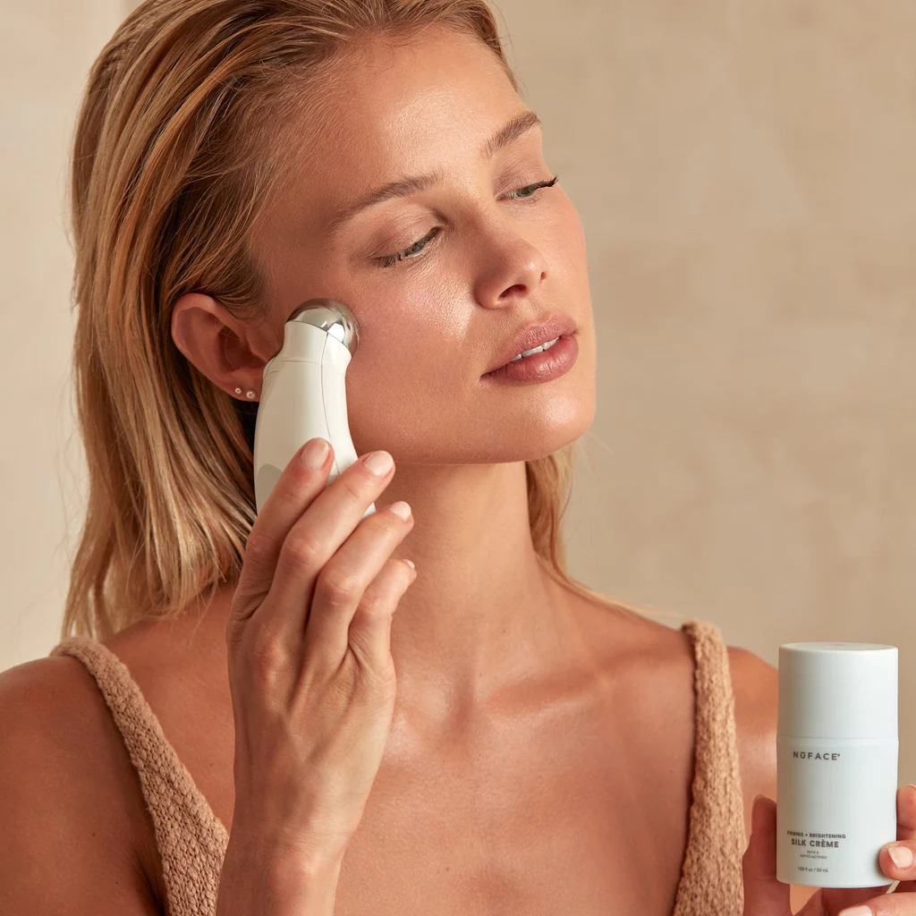 NuFace Silk Crème Activator model