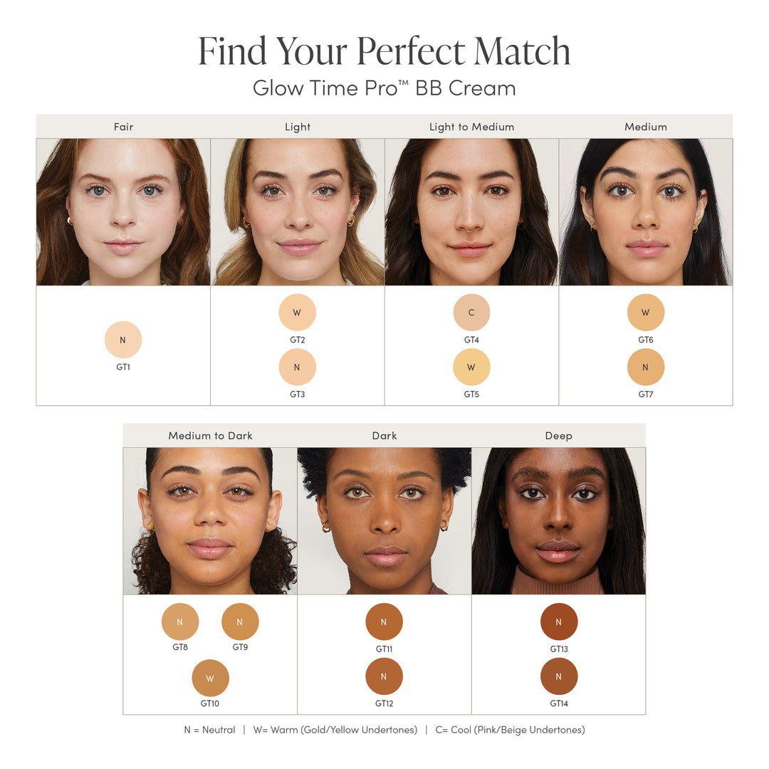 Jane Iredale Glow Time Pro BB Cream foundation finder