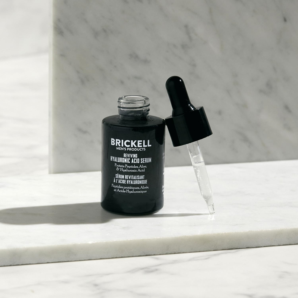 Brickell Men's Products Reviving Hyaluronic Acid Facial Serum