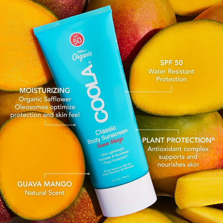 COOLA Classic Body Organic Sunscreen Lotion SPF 50 ingredients