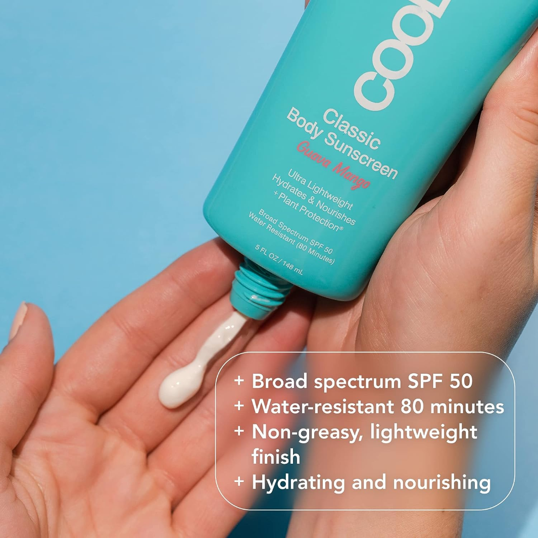 COOLA Classic Body Organic Sunscreen Lotion SPF 50 quick facts