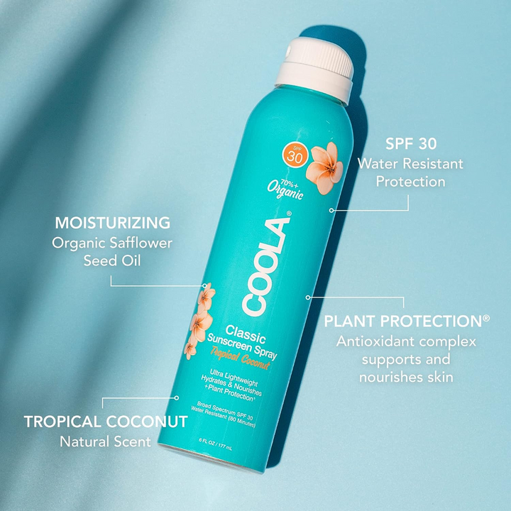 COOLA Classic Body Organic Sunscreen Spray SPF 30 ingredients