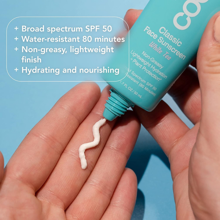 COOLA Classic Face Organic Sunscreen Lotion SPF 50 quick facts 2